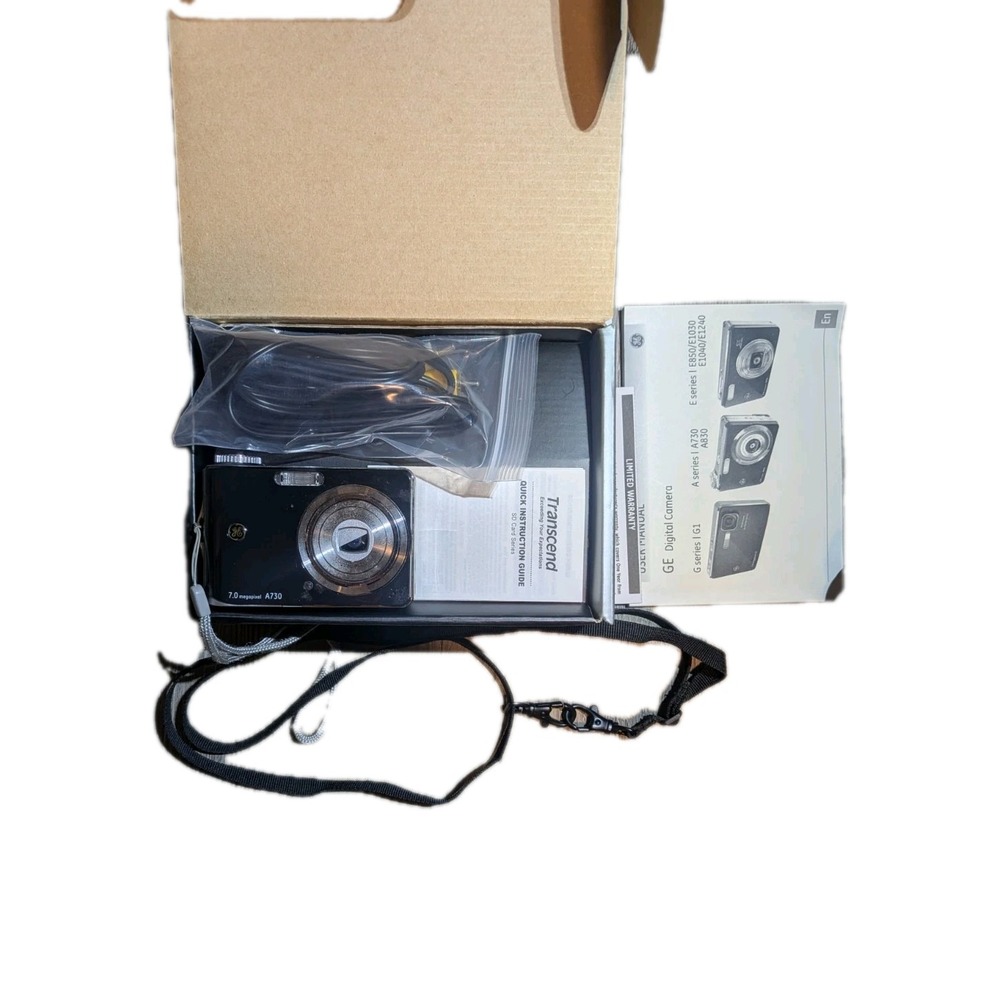 GE A730 7.0MP Digital Camera - Black - Will Power Up But Not Stay On